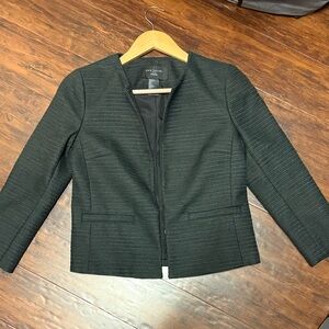 Anne Klein Textured Black Blazer